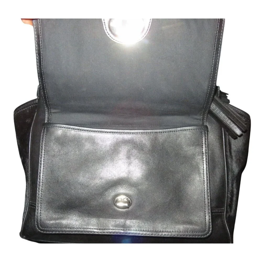 Coach 2012 Limited Edition Black Legacy Medium Candace Calf Hair Leather Satchel